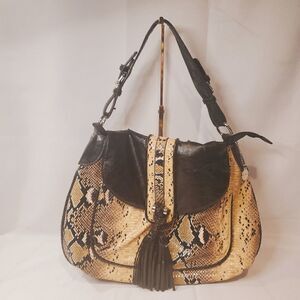 BIG BUDDHA Snakeskin Hobo